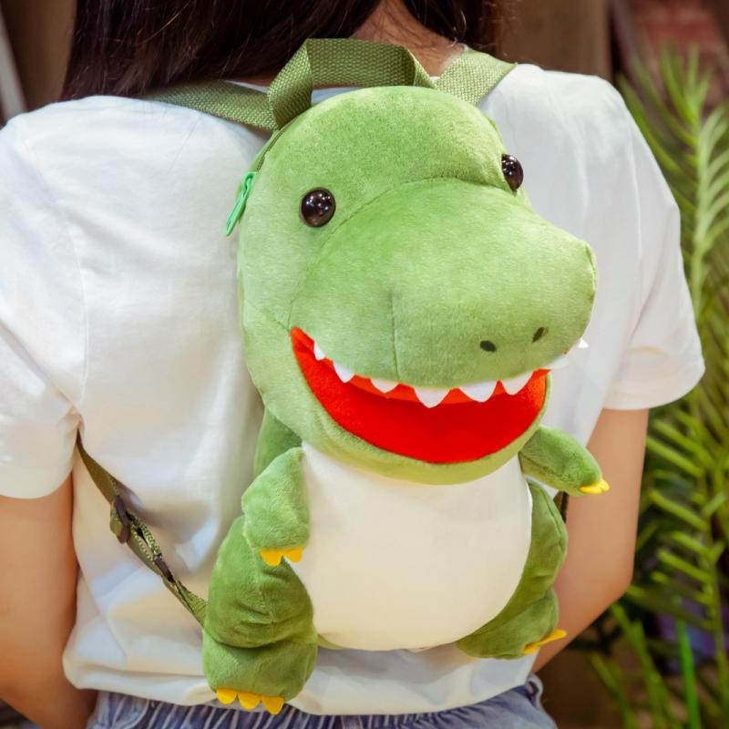 Wucifang Bags Dinosaurier Plüsch-Dinosaurier-Rucksack, grün, ab 3 Jahre - Bild 2