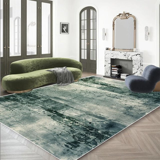 Karpetti Teppich in Grün mit abstraktem Streifenmuster, modern und rutschfest, B/T: 200 x 300 cm - Bild 1
