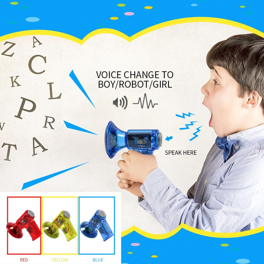 Lustiger Multi-Voice-Changer-Verstärker Roboter blau mit 3 Stimmen - Bild 4