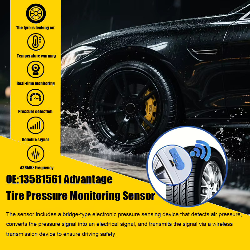 ANWAYTECH Reifendrucksensor TPMS 433MHz in Blau passend für Hummer, Opel Corsa Van, Adam und Chevrolet Cobalt, Malibu, Ersatz für 13581561 - Bild 2