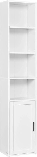 Vasagle Bücherregal Weiß, minimalistisches Design, H x B x T: 175 x 31,8 x 24 cm - Bild 1