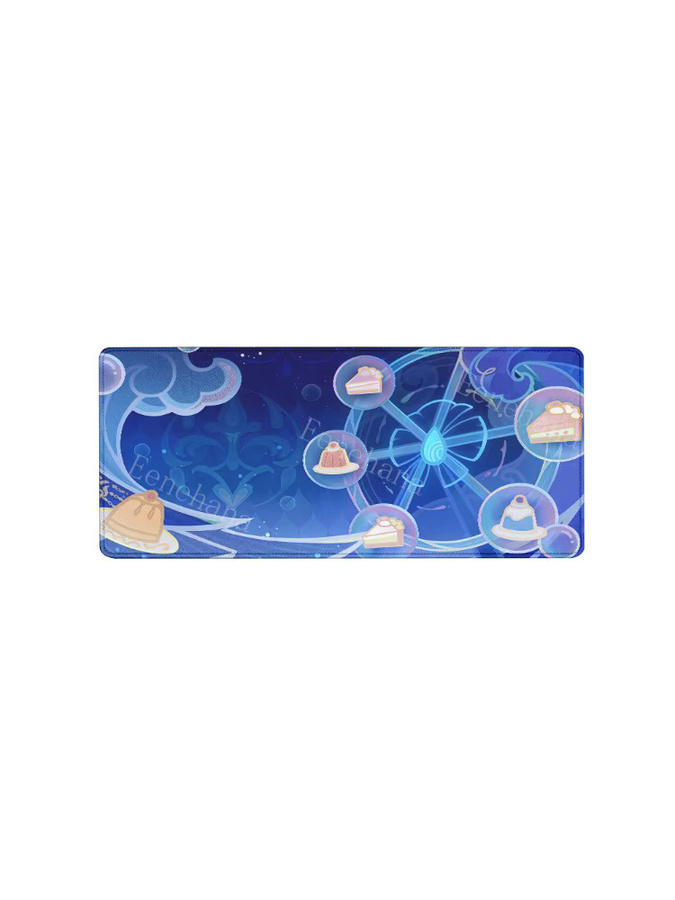 Eenehana Gaming Mousepad XXL Furina Varesa Genshin Impact Anime Design in Blau - Bild 5