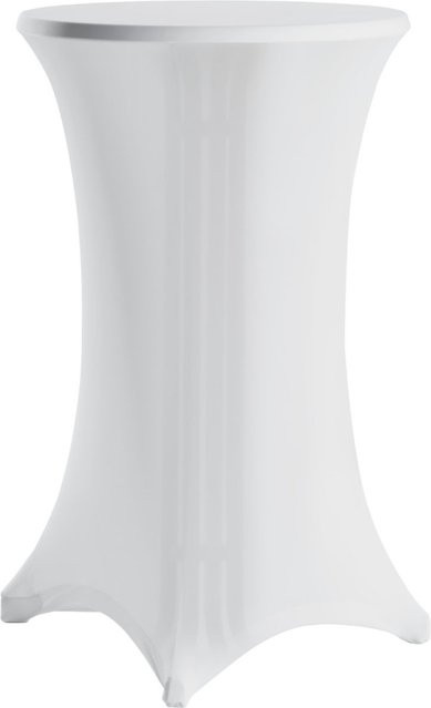 ERWIN M. Stehtischhusse Melior, weiß, 5er Pack, Durchmesser: 75 cm, Höhe: 110 cm - Bild 1