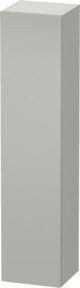Duravit L-Cube Hochschrank in Betongrau matt mit Glastüren und interner Regalböden, B: 40 cm, T: 36,3 cm, H: 176 cm - Bild 1