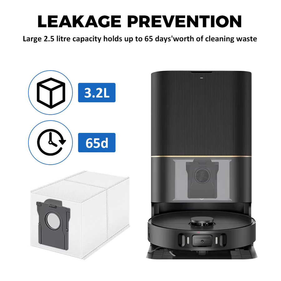 Dreame Staubbeutel in Weiß für X30 Ultra, X30 Pro, X40 Ultra, X40 Pro, X50 Ultra, L40 Ultra und L10s Pro Ultra als Vakuum Zubehör - Bild 2