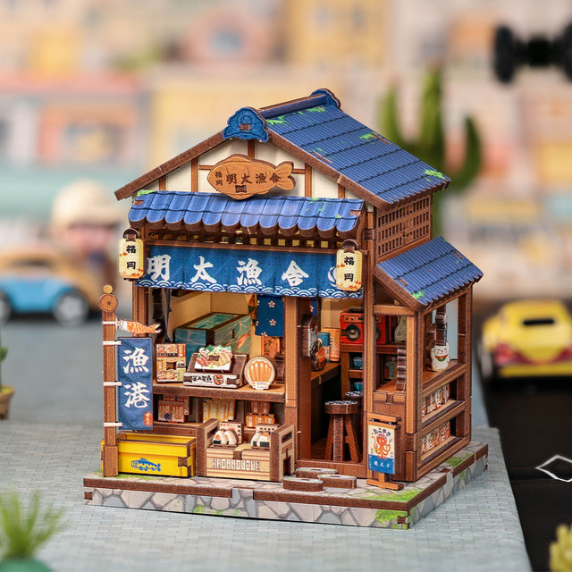 CUTEBEE Book Nook Kit, DIY Holzpuppenhaus Miniaturmodell, Holz - Bild 1