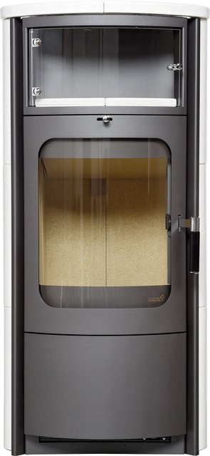 Hark Opera-B Kaminofen aus Keramik in Weiß mit 5 kW Leistung und Automatik - Bild 1