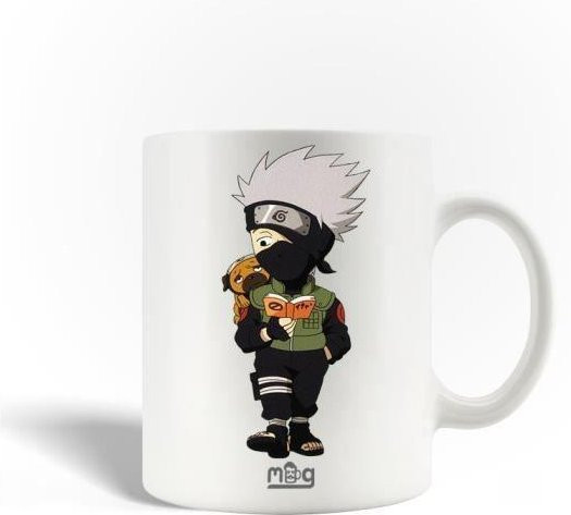 MANIACASE Keramiktasse Kakashi Hatake Naruto, Weiß, 300 ml - Bild 1