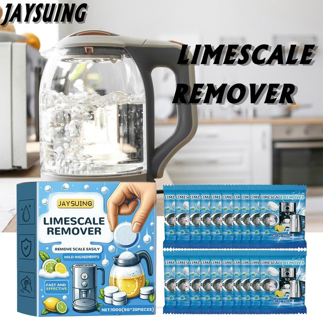 jaysuing Kalk-Entferner Brausetabletten mit Zitronenduft zur Reinigung von Wasserkochern in Blau - Bild 1