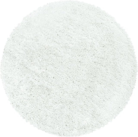 Ayyildiz Hochflorteppich Fluffy 3500 Shaggy Weiß Durchmesser: 80 cm