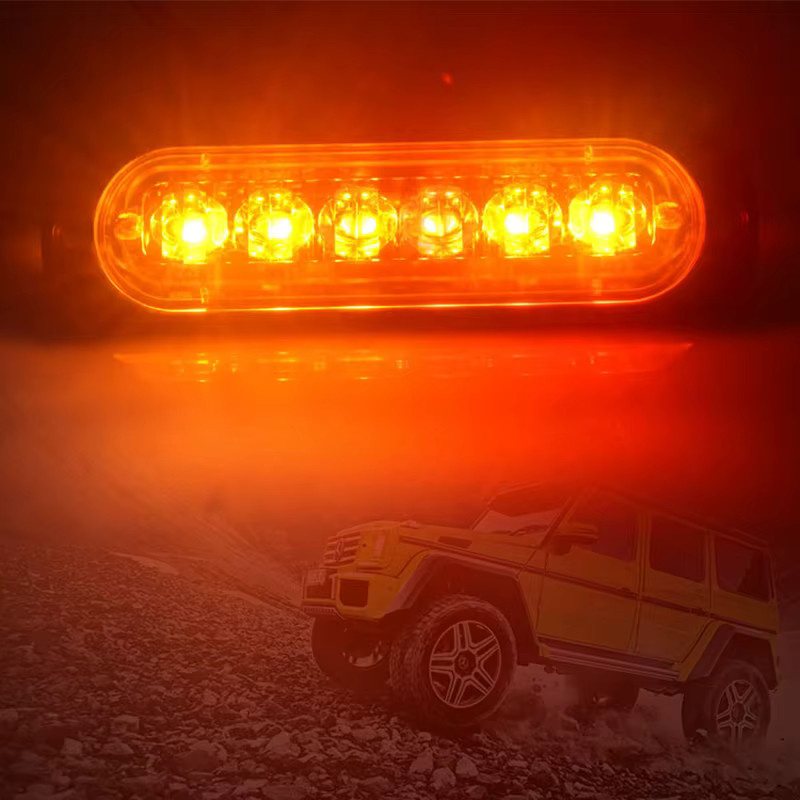 LED Arbeitsleuchte mit 6 LEDs für Auto, LKW und Boot, 12V Punktstrahler in Schwarz und Blau - Bild 3