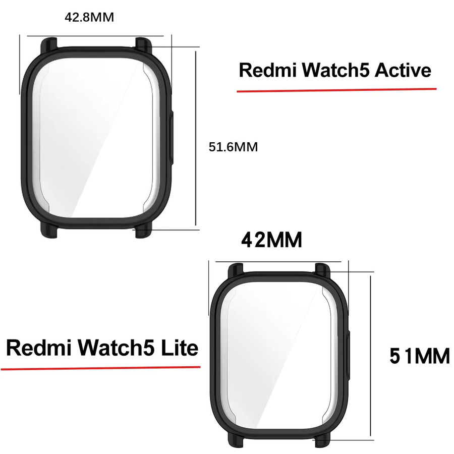 Xiaomi Uhrenzubehör, TPU Soft Shell für Redmi Uhr 5 Lite, transparent - Bild 6