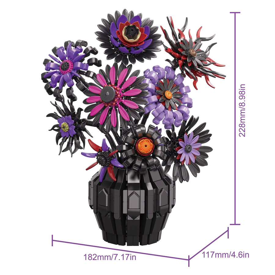 JAKI Sonnenblumen Bausteine Set, 1183 Teile, ab 14 Jahre - Bild 3