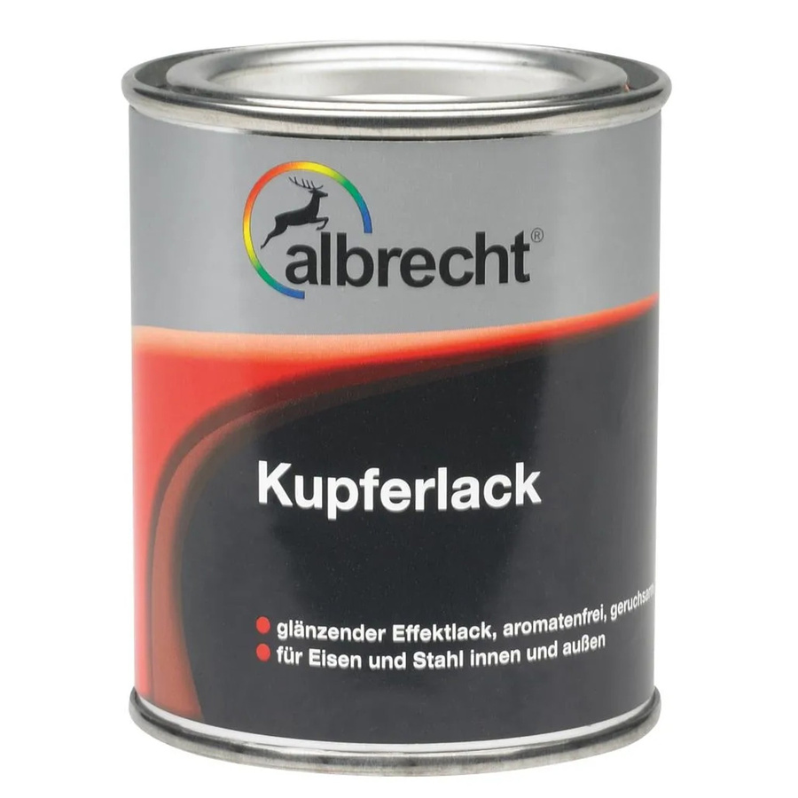 Albrecht Kupferlack Kupfer glänzend, lösemittelbasiert, 125 ml - Bild 2