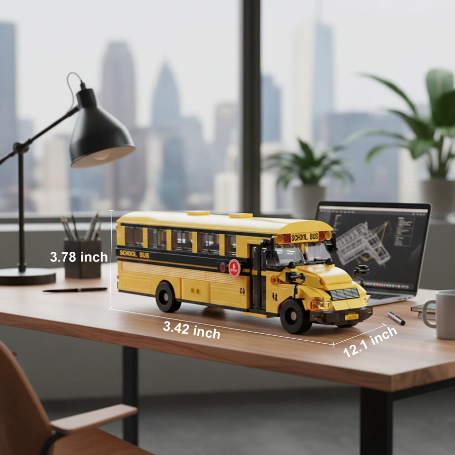 AMAZINGBLOKS Schulbus, Bausatz, 788 Teile, ab 14 Jahren - Bild 6