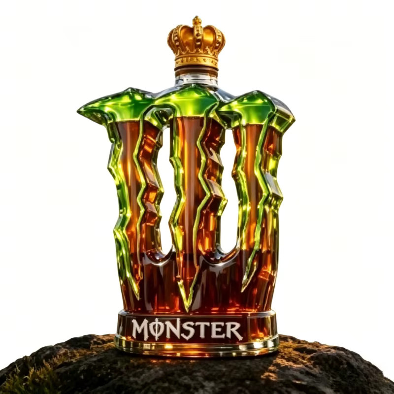 YANG Monster Claw Whiskey-Dekanter aus Glas mit Kronendesign in Transparent - Bild 4