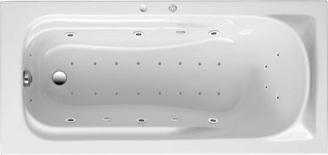 Whirlpool Ottofond Korfu Exklusiv in Weiß B: 170 cm, T: 80 cm - Bild 1
