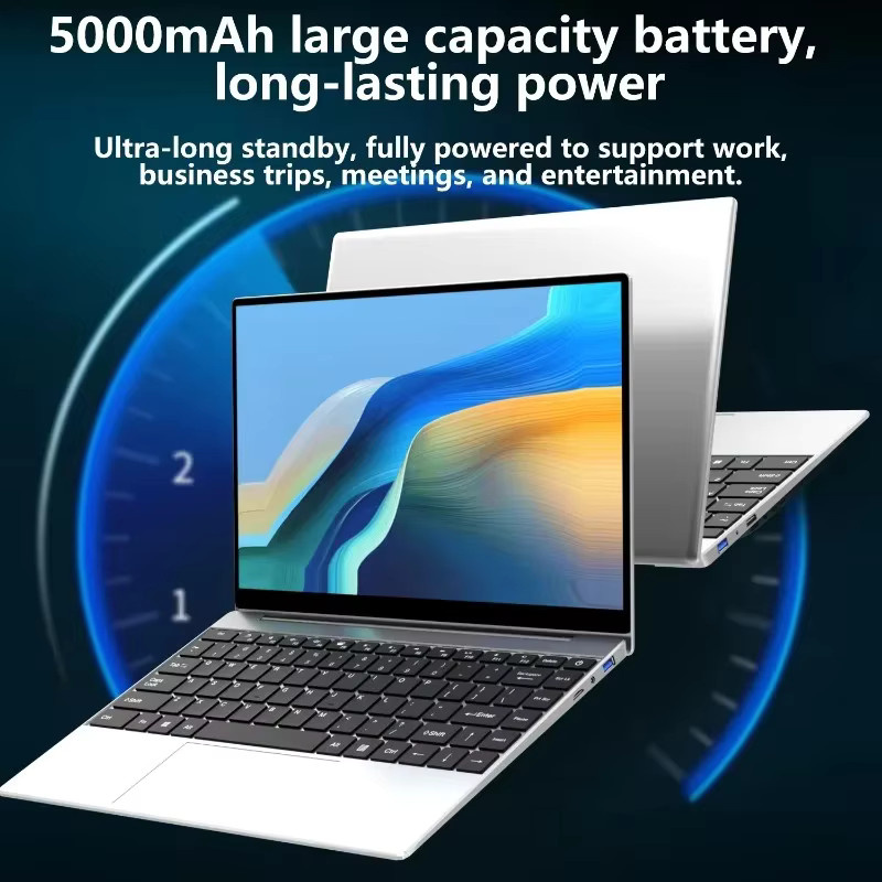 Ultra-Slim Laptop 14,1 Zoll mit Intel Prozessor, 16GB RAM, 2TB SSD und Windows 11 Pro in Silber - Bild 3