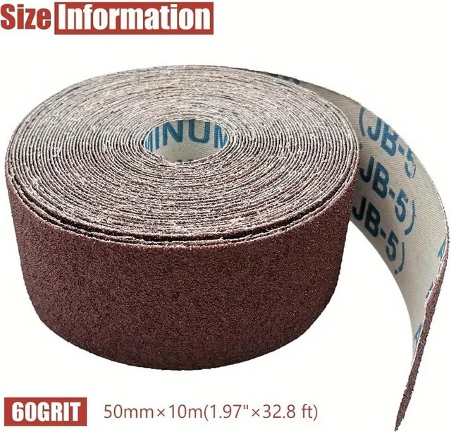 Schleifpapierrolle für Holz und Metall mit Körnung 60–600, braun, Breite: 5,1 Fuß, Länge: 32,8 Fuß - Bild 1