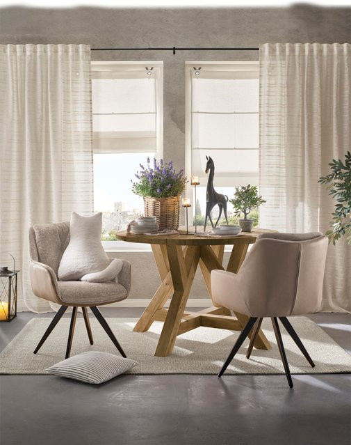 Heine Home Kissen in Katzen-Form aus Faux Fur mit Schaumstoff-Füllung, Beige/Offwhite, Breite: 44 cm - Bild 1