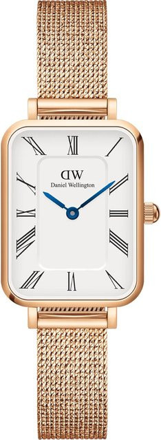 Daniel Wellington Damenuhr Quadro Romen, Quarz, Edelstahl, 26 mm, Weiß - Bild 1