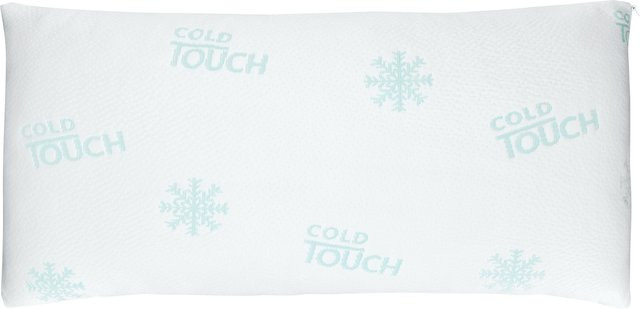LIVARNO Coldtouch Kissenbezug aus recyceltem Polyester, Weiß, B/H: 80 x 40 cm - Bild 1