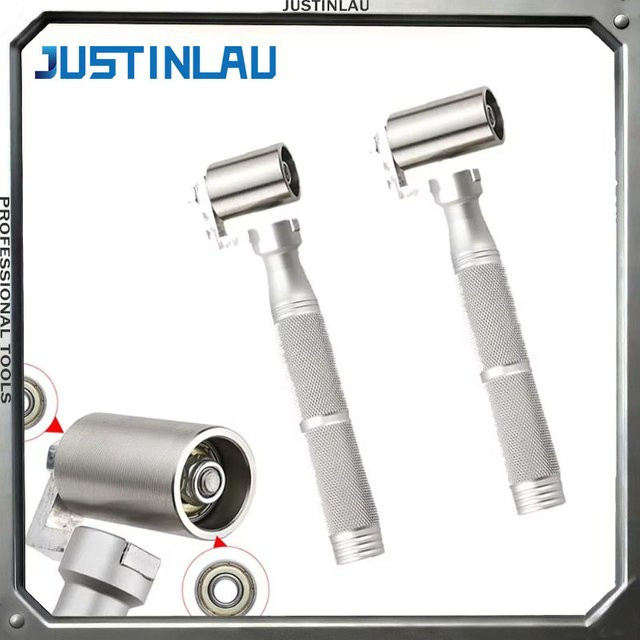 JUSTINLAU Tapeten-Nahtroller aus Aluminiumlegierung in Silber, Durchmesser: 35-40 mm - Bild 1