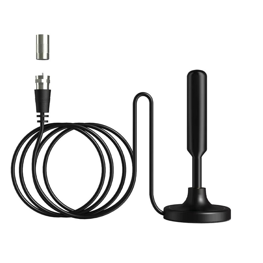 Digitale Innenraum-Antenne mit Signalverstärker für 720P und 1080P Fernsehen in Schwarz mit Adapter - Bild 6