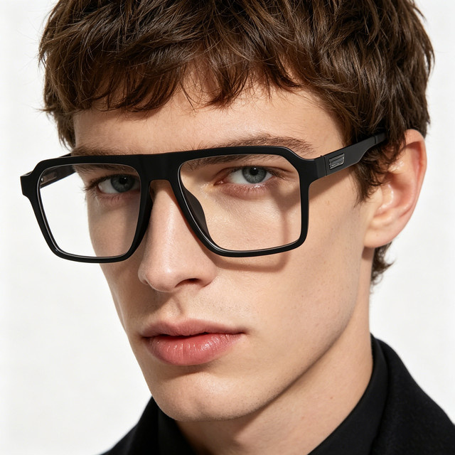 VABBON Korrektionsbrille, Vollrand, Kunststoff, black, Unisex - Bild 1