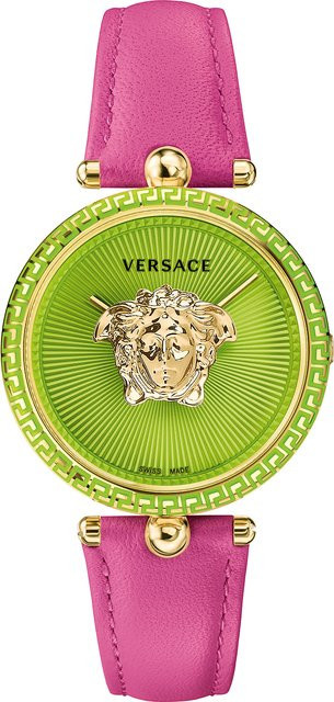 Versace Damenuhr, Quarz, Edelstahl, 39 mm, Grün, 5 ATM - Bild 1