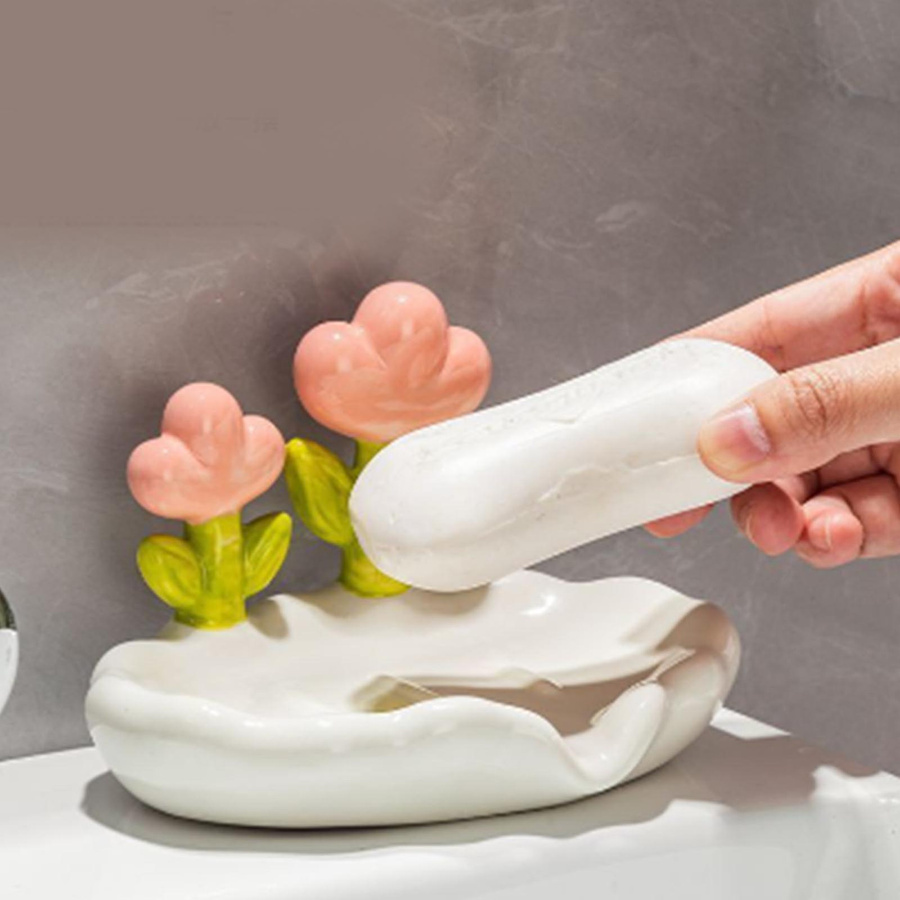 Neoglint Seifenspender in Blumenform aus PP für das Badezimmer - Bild 2