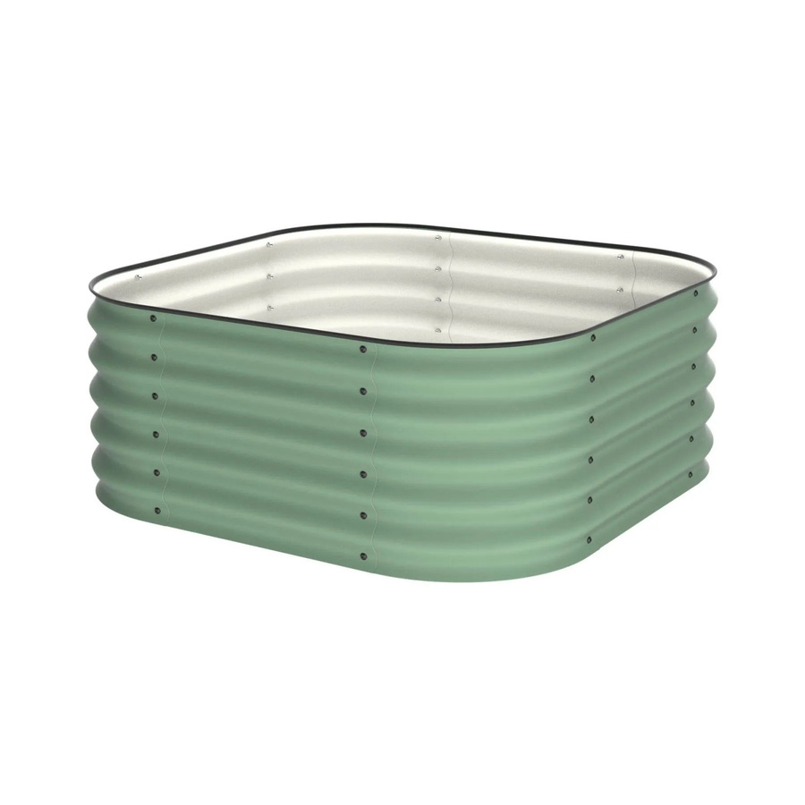VidaAtHome.de ALVARE Gartenbeet aus Metall in Waldgrün und Schwarz, B/T/H: 108 x 108 x 43 cm - Bild 2
