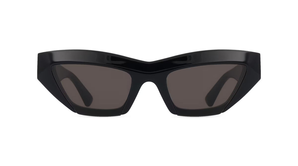 Bottega Veneta BV1219S Sonnenbrille Butterfly, Vollrand, Kunststoff, Damen, schwarz - Bild 1