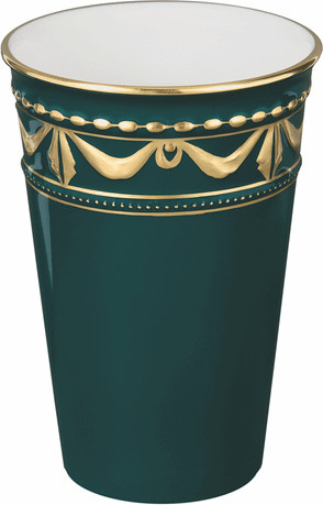 KPM Champagnerbecher in Grün und Gold - Bild 1