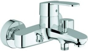 Grohe Eurostyle C Wannen-Einhebelmischer in Chrom mit schwenkbarem Auslauf und wassersparender Funktion zur Wandmontage - Bild 1
