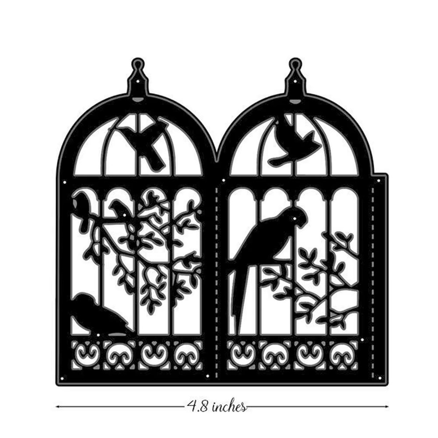 Metall Schneidestempel Vogel Laterne Schablone für Scrapbooking und DIY Bastelarbeiten - Bild 3