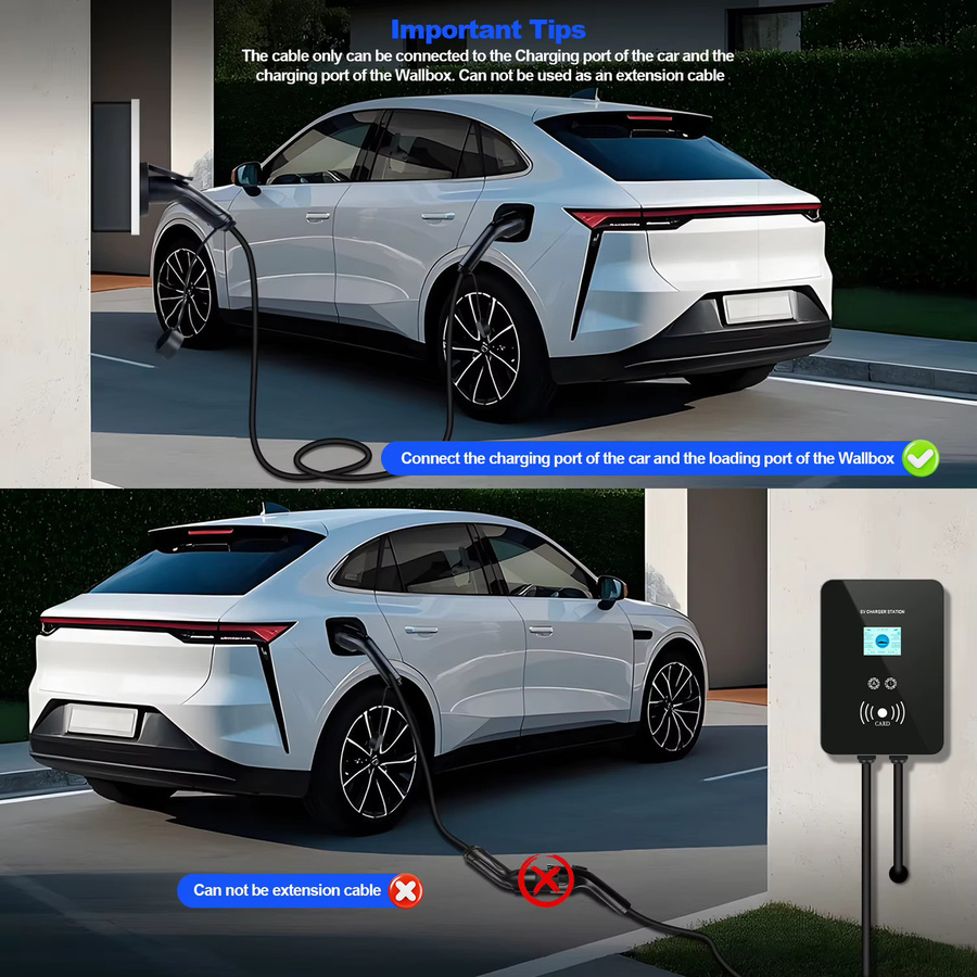 KOLANKY EV-Ladekabel Typ2 auf GBT, Schwarz, Länge: 3,5 m, 16 A, bis zu 22 kW für GBT-Elektrofahrzeuge - Bild 2
