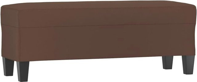 vidaXL Sitzbank aus Kunstleder in Braun, B/T/H: 100 x 35 x 41 cm - Bild 1