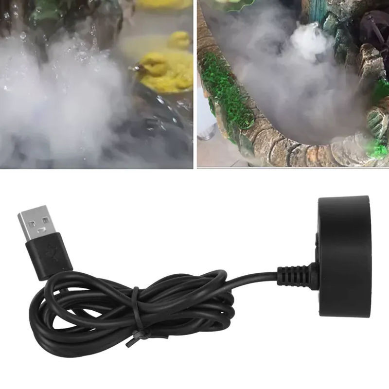 Wasserdichter USB Nebelmaker Zerstäuber für Teich, Aquarien und Steingärten, 5V Sound Brunnen Nebelmaschine aus Kunststoff - Bild 1
