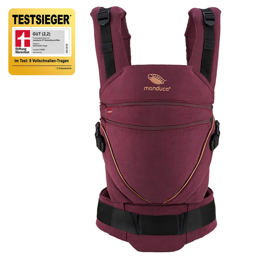 Manduca Babytrage XT Cotton in Denimberry Toffee aus Baumwolle - Bild 1