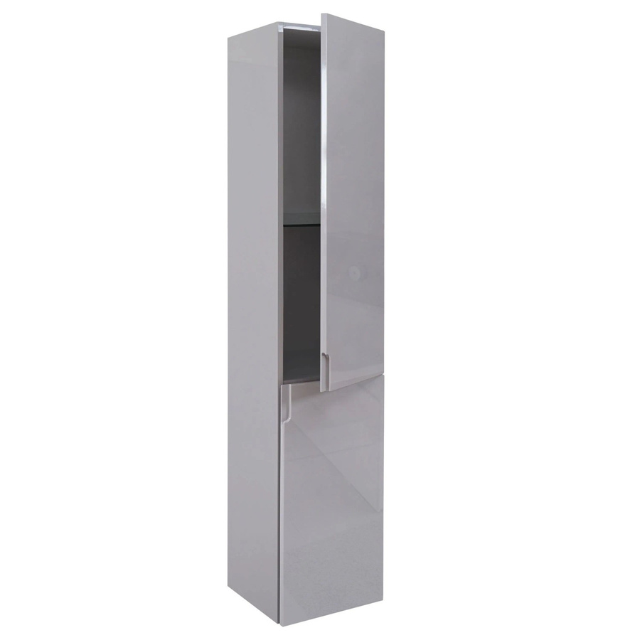 MCW Hängeschrank MCW-B19 Badezimmer Badmöbel Hochglanz Grau H x B x T: 150 x 30 x 30 cm - Bild 2