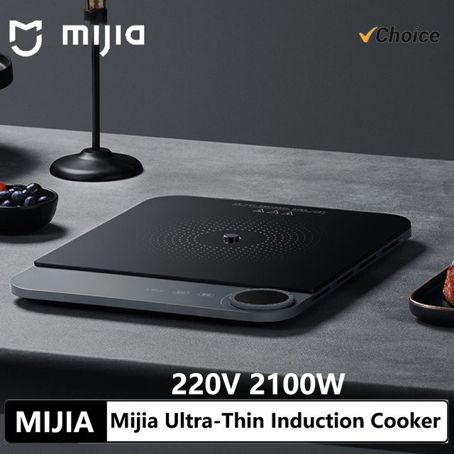 Mijia Ultra-Dünner Induktionsherd 2100W Smart Home Induktionskochfeld Schwarz mit App-Steuerung - Bild 1
