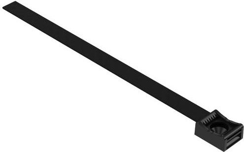 Hebotec Klebesockel selbstklebend schwarz, Bündel-Ø-Bereich 4 bis 20 mm, 10 Stück - Bild 1