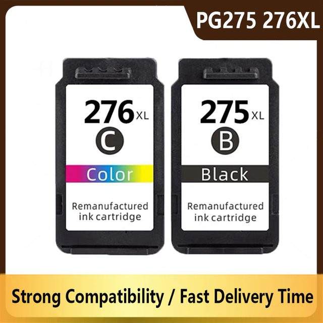 Canon PG-275 und CL-276 XL Tintenpatronen Set in Schwarz für Pixma Drucker wie TR4720 TR4722 TR4700 und TS3520 TS3522 TS3500 - Bild 1