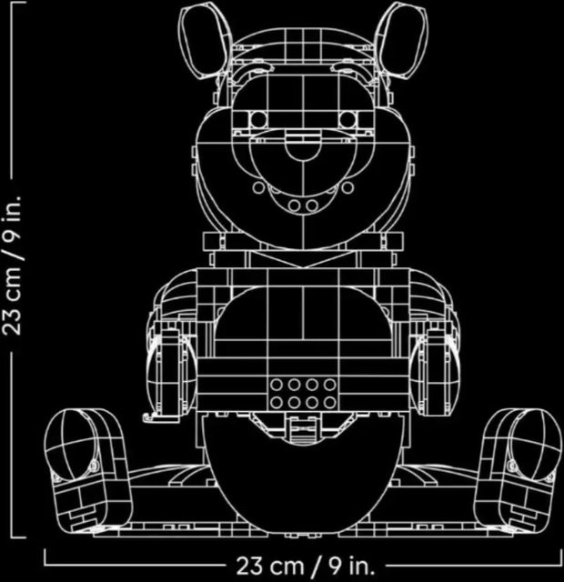Modell Geburtstags-Film-Bär Bausteine, 1399 Teile - Bild 1