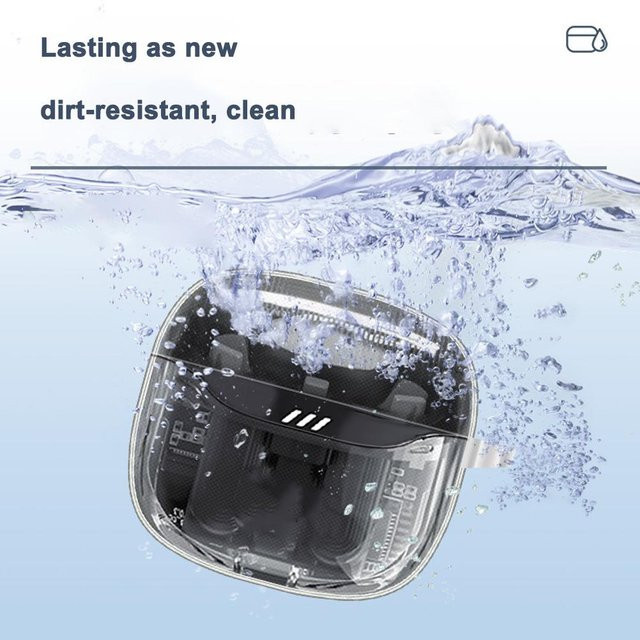 Schutzhülle für JBL TUNE FLEX 2 kabellose Ohrhörer, transparente Gummi-Hülle, stoßfest und kratzfest - Bild 1