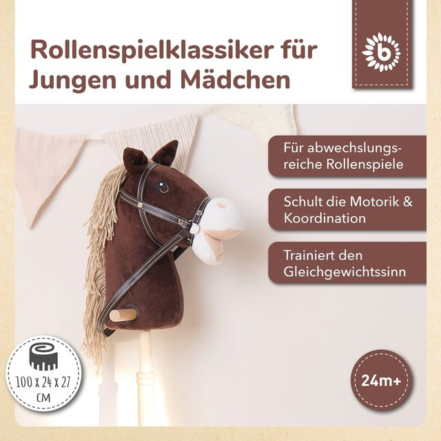 Bieco Steckenpferd Coco aus Holz ab 2 Jahren - Bild 1