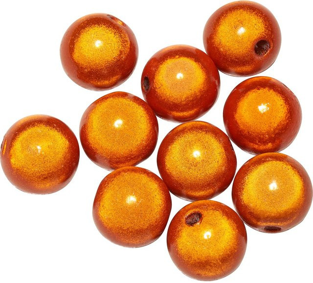PRACHT Miracle Beads, 10 mm, Orange, Kunststoff - Bild 1
