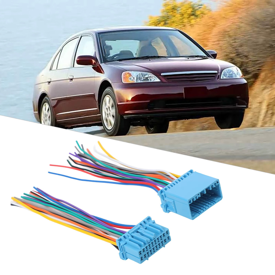 HpLive Auto Audio Stereo Kabelbaum Adapter aus ABS für Honda und Suzuki, 12V Power Zubehör, Multicolor - Bild 4