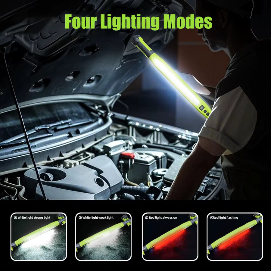 UMEXUS LED Arbeitsleuchte mit Magnet und Haken, wiederaufladbare COB Arbeitslampe als kabellose Taschenlampe - Bild 2